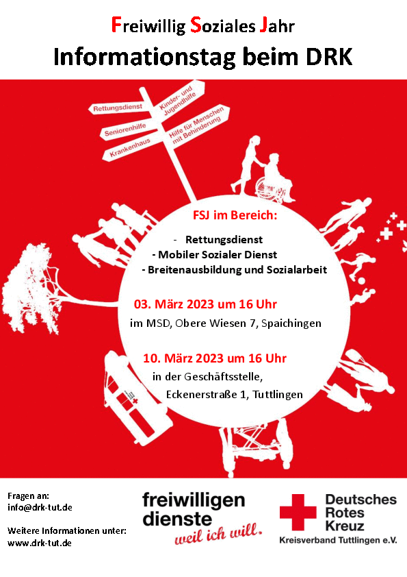Freiwillig Soziales Jahr beim DRK - Informationstag 2023